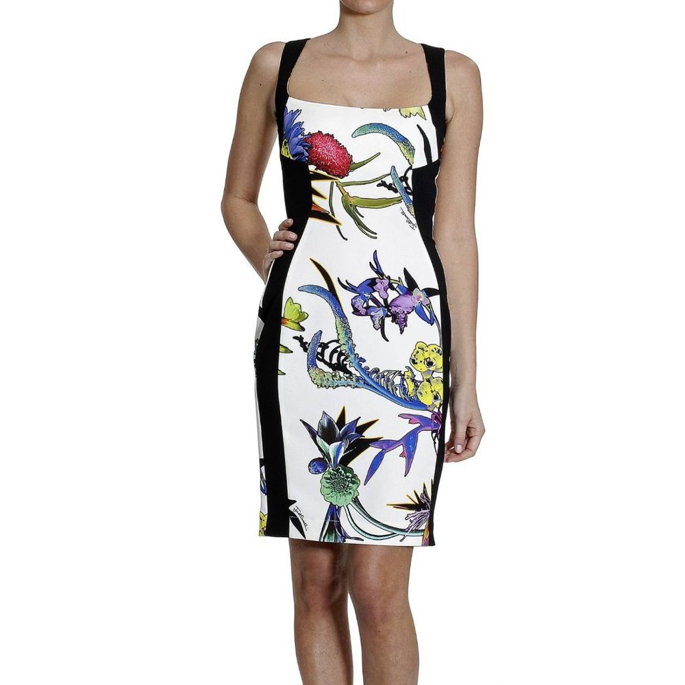Just Cavalli Sleeveless Sheath Flower Dress